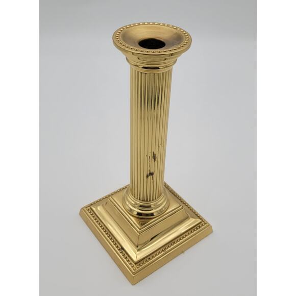 Vintage Smithsonian Institution Collection Baldwin Brass Candlestick 10" Tall - Picture 3 of 15